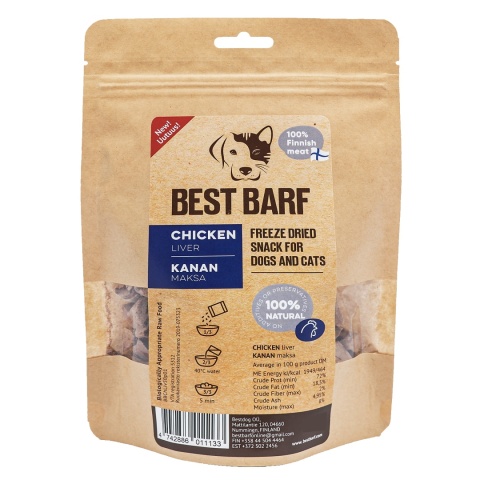 Best Barf liofilizowana wątroba kurczaka 50 g