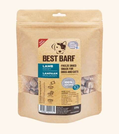 Best Barf liofilizowane nerki jagnięce 100 g