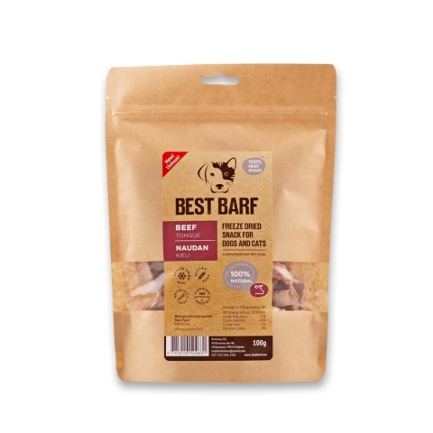 Best Barf liofilizowane ozory wołowe 50 g