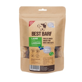 Best Barf liofilizowane płuca jagnięce z borówką 100 g