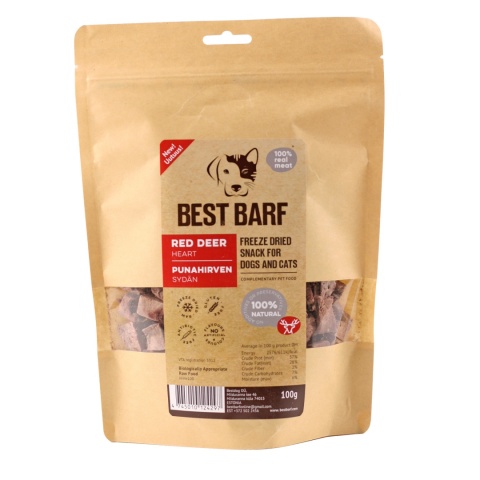 Best Barf liofilizowane serce jelenia 50 g