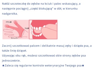 Materiałowa szczoteczka do zębów na palce KENKO CARE Fingers Toothbrush rozm L