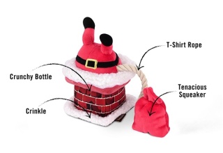 Zabawka MIKOŁAJ W KOMINIE Merry Woofmas