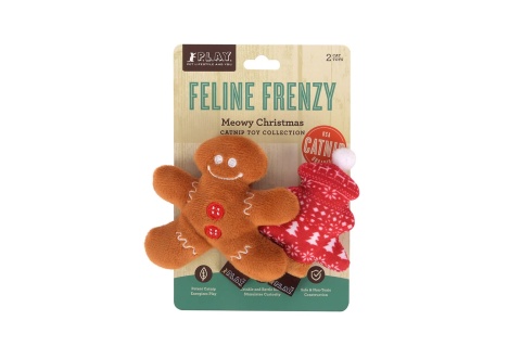 Zabawka PIERNIKOWY LUDZIK I CHOINKA 2PAK Feline Frenzy