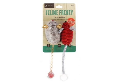 Zabawka ŚWIĄTECZNE MYSZKI 2PAK Feline Frenzy